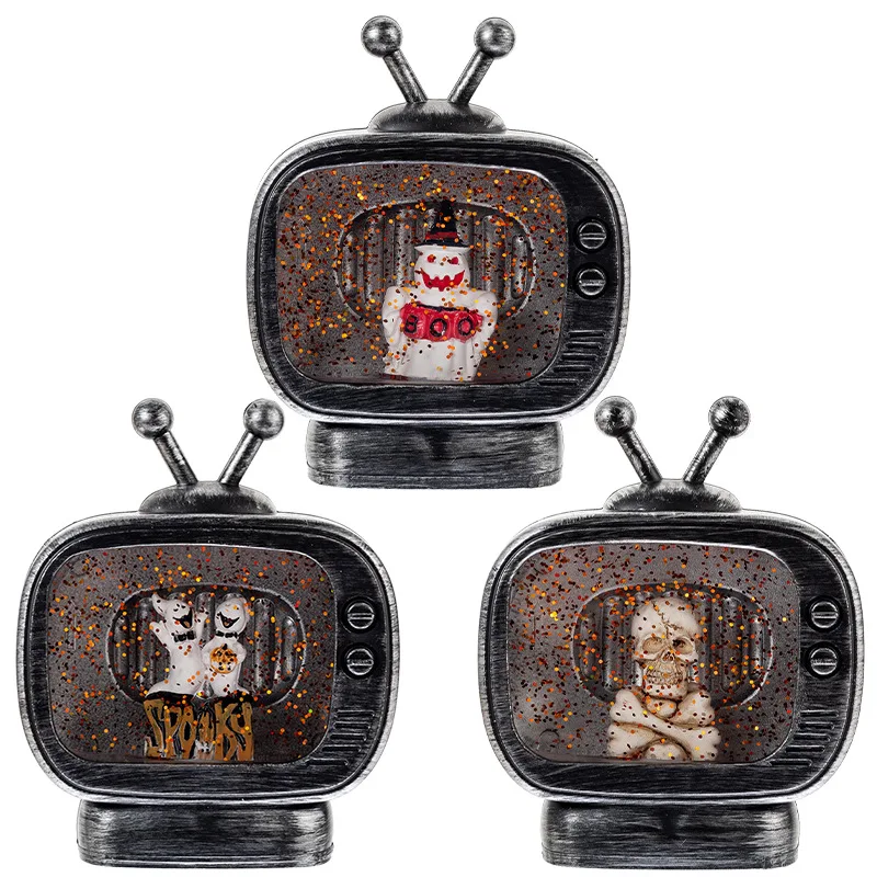 Fengzhi Factory Halloween TV skeleton ghost decoration lights dress up props table ornaments