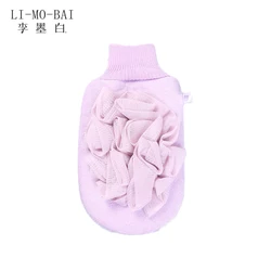 Quickly Delivery  RTS Double-Sided Dual-Use Exfoliating Gloves Foaming Bath Glove Exfoliating Mitt Body Scrub Glove