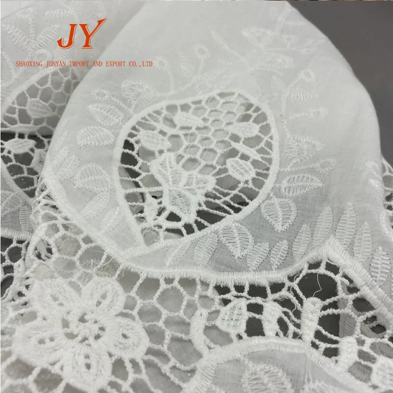 customized design service available small moq 100% Eco Friendly embroidery flowers cotton for sale in dubai