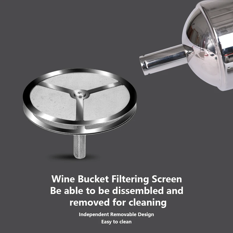 Rabbit Wine Aerator Shower Funnel with Sediment Strainer