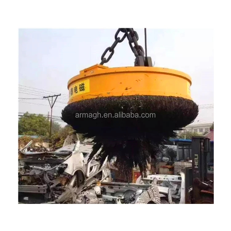 500kg diameter 1m magnetic lifter circular lifting electromagnet for excavator handling steel scraps
