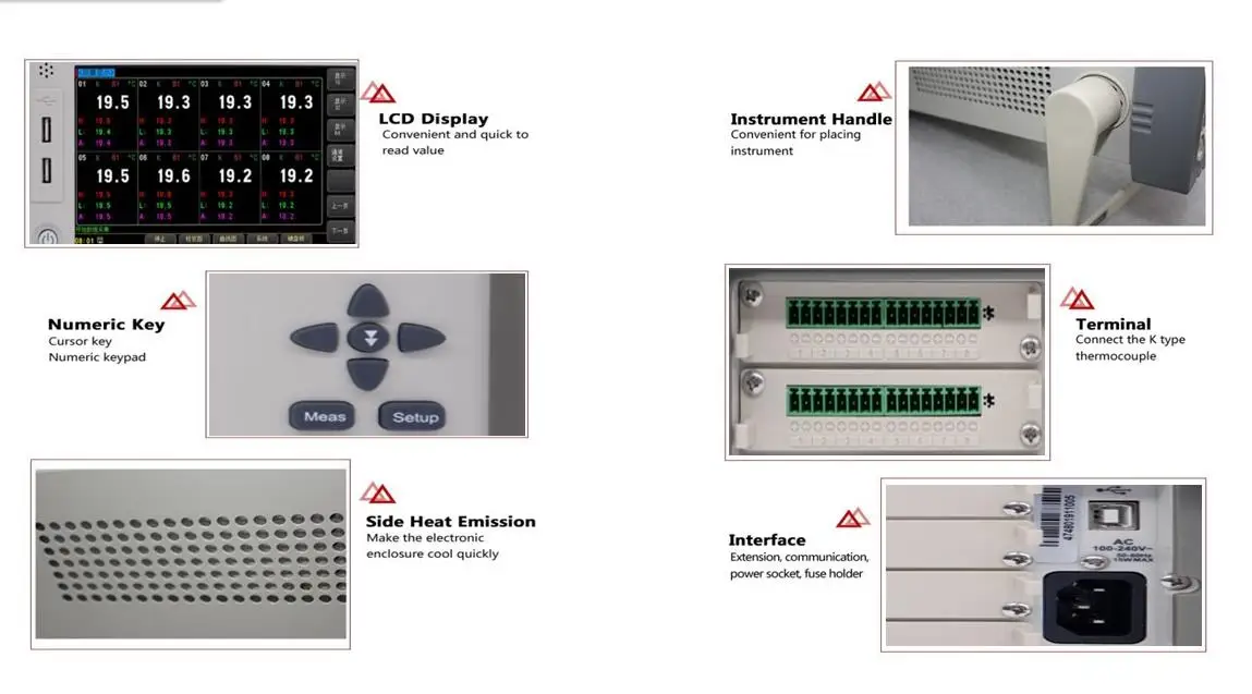 APPLENT Multi-channel  Industrial High Temperature  measuring Digital Multimeter  AT4708