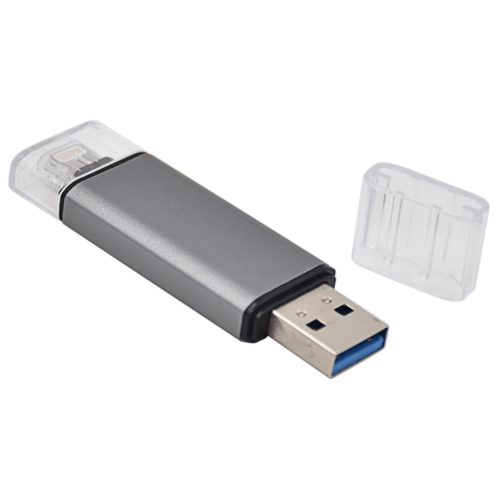 Флеш-накопитель TOPDISK 2021 ID103 Dual OTG USB3.0 для iPhone и iPad, флеш-накопитель 256 ГБ