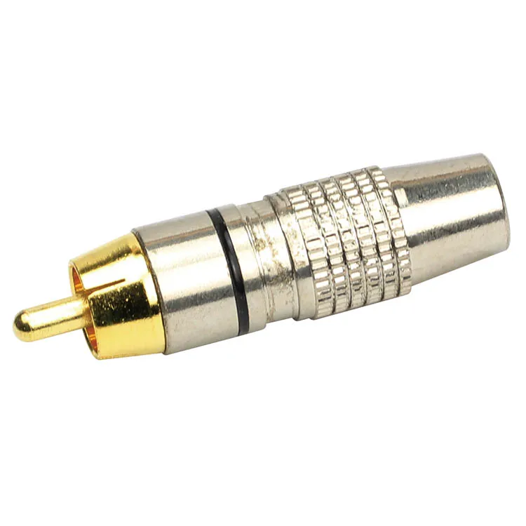 high-fidelity electrical  Bare wire-to-RCA plug Speaker Cable connector