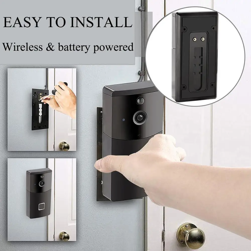 2020 1080P Smart Home Tuya Wifi Visual Video intercom outdoor Wireless smart Doorbell Ring HD Camera With Real-Time 2-Way Talk