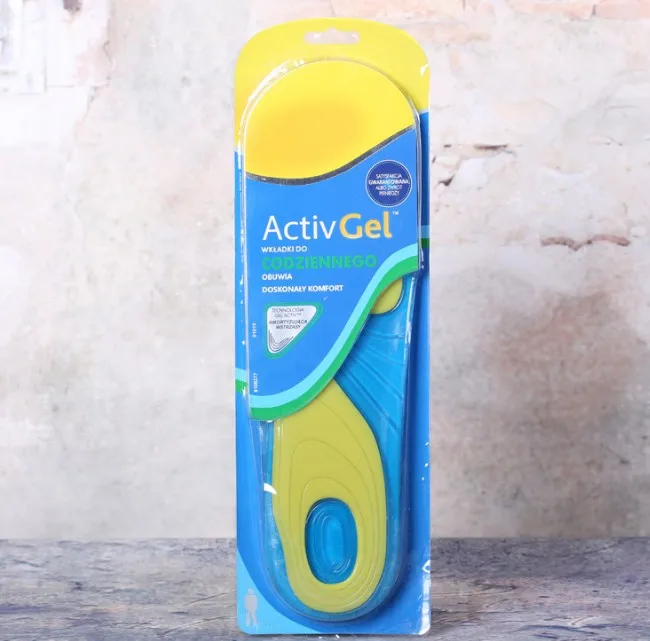 GEL Sports Insoles for Foot Pain and Fasciitis Relieve, Full Length Comfort Inserts for Heel Protection, Shock Absorption#YD-05