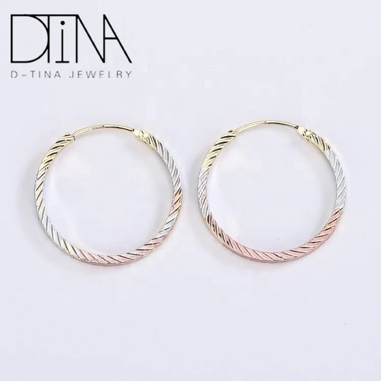 Hot product thread ring earrings three simple color fashion women