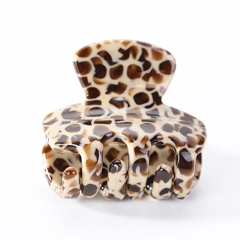 2023 New Acetate Hair Claw Clip 3.5cm Leopard Chic Hairclip Girls Barrettes Crab Hairpins Clamp Accessories