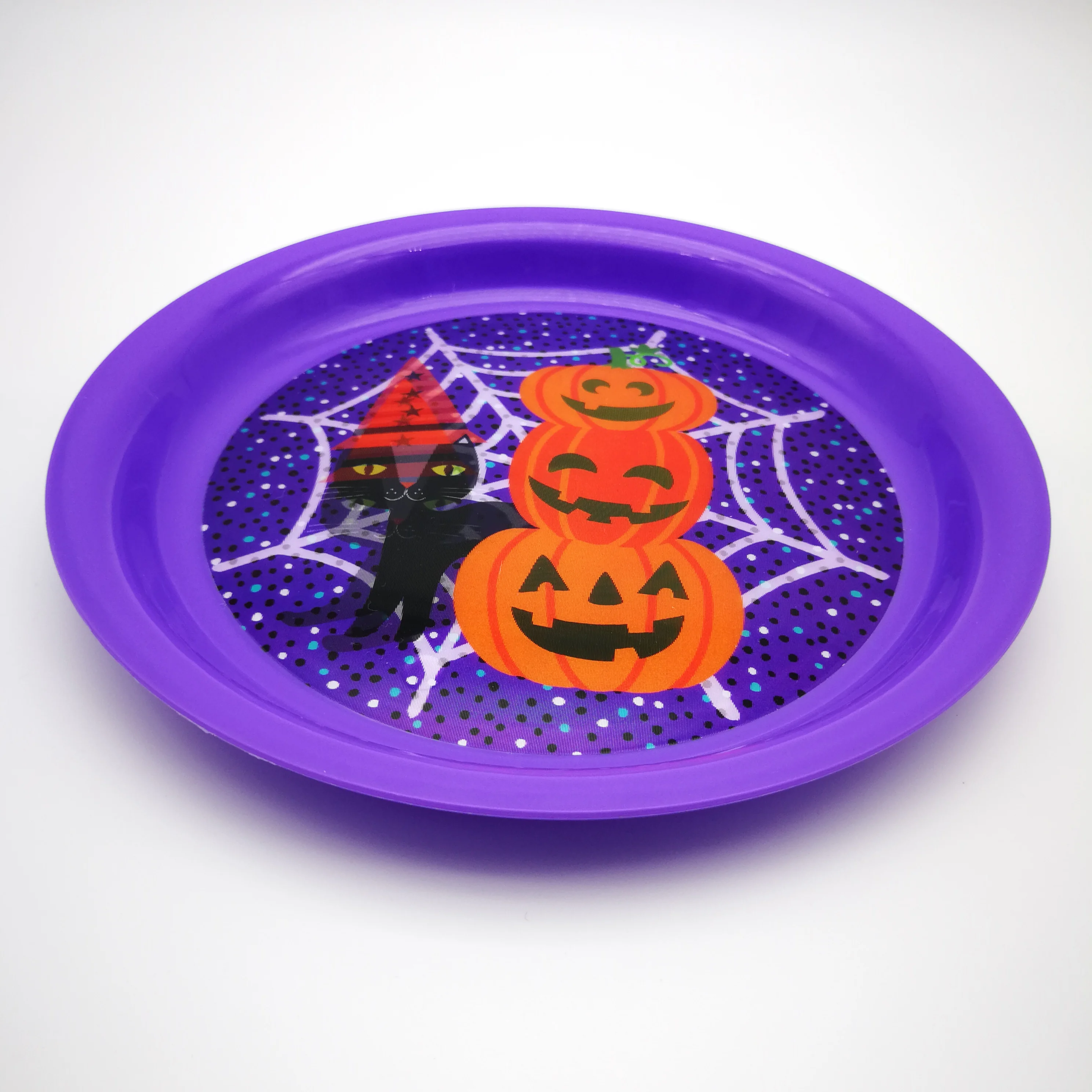 PP Unbreakable Plate Dish Custom Cheap Printing Plastic Reusable Kids Plastic Dinner Plate