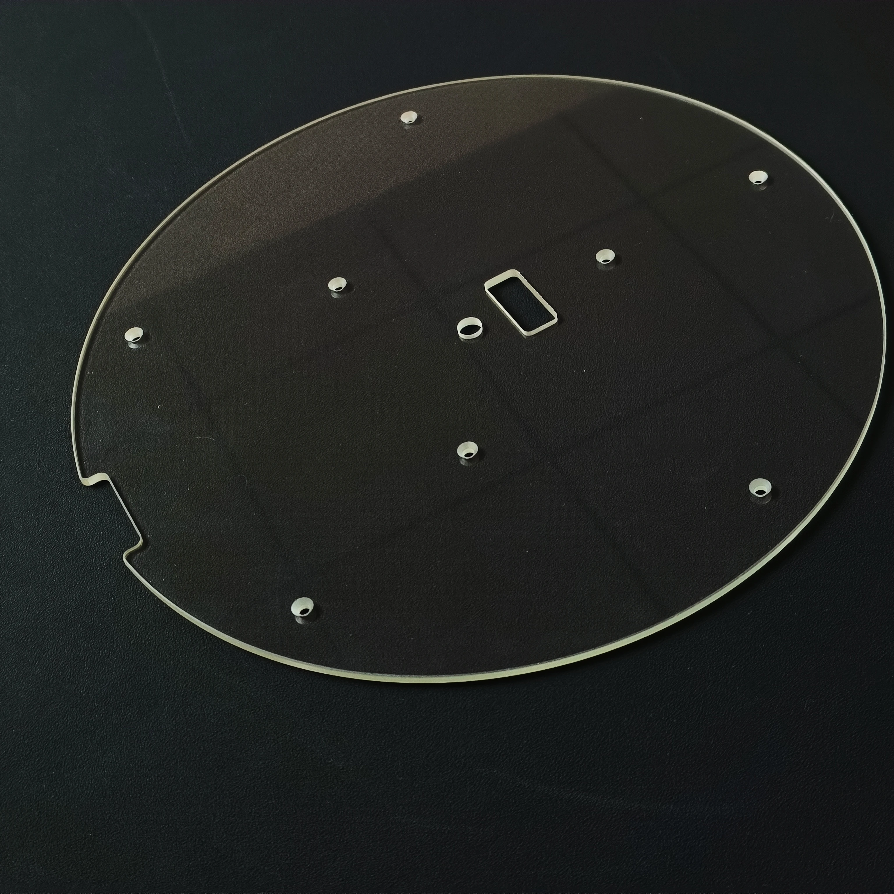 High Temperature Optical Glass Tempered Borosilicate Sight Window Plate
