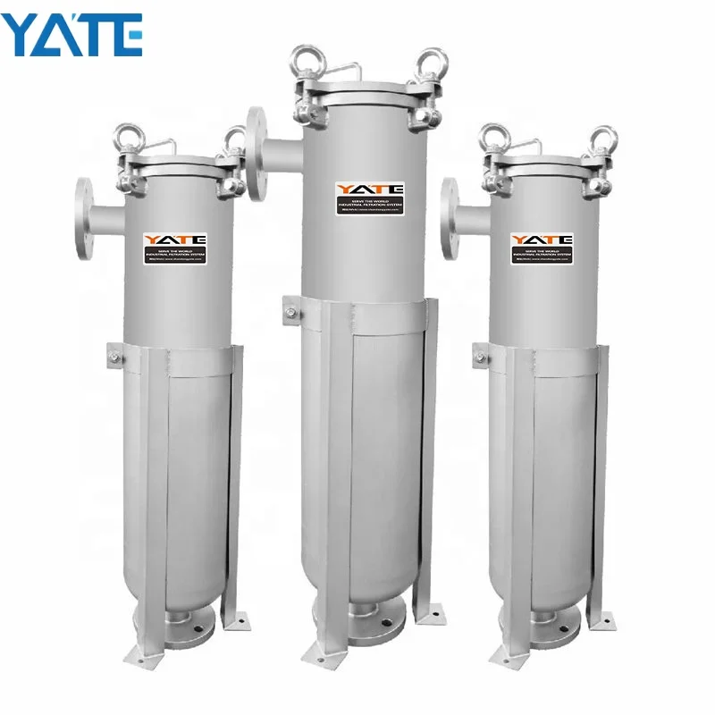 Industrial filtration system filter vessel stainless steel bag filter housing