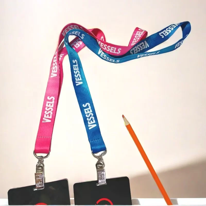 Custom Personalized Lanyards, Neck Straps Keychains Customize with Text Logo For Women Men, ID Badges