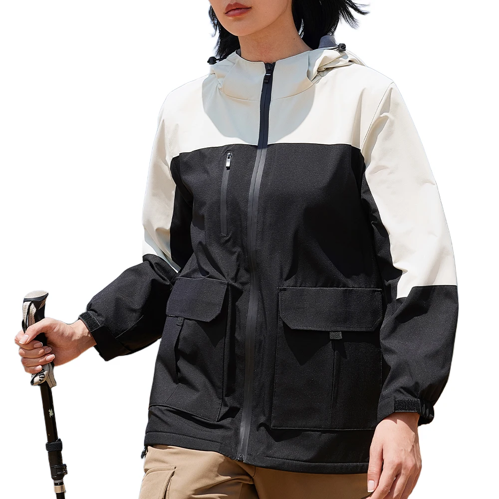 Waterproof Raincoat with Hood Cycling Bike Jacket Windbreaker Rain Jacket Women Man Lightweight