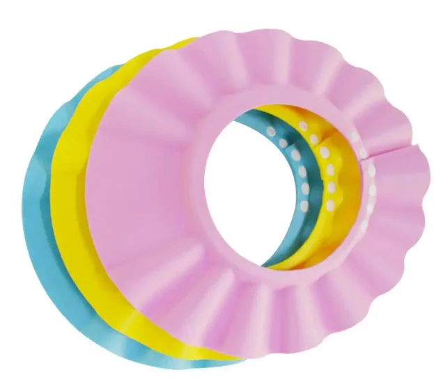 Shampoo Shower Bathing Protection Bath Cap  Kids Shower Cap Baby Hair Washing Guard Baby Bath Hat Shield