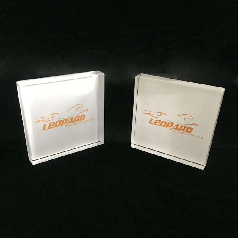 Small Cube Clear Solid Acrylic Display Cube Block