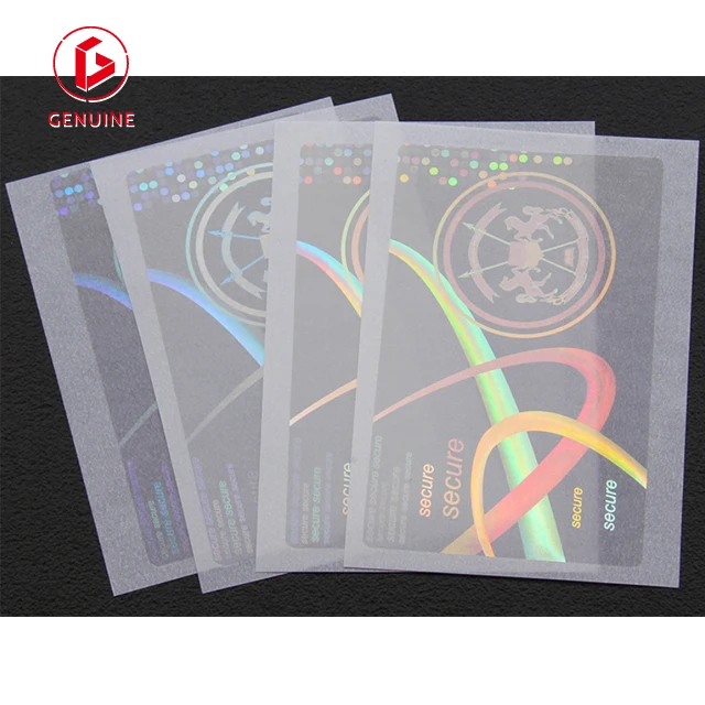 uv id hologram overlay card holder pouch laminating pouches