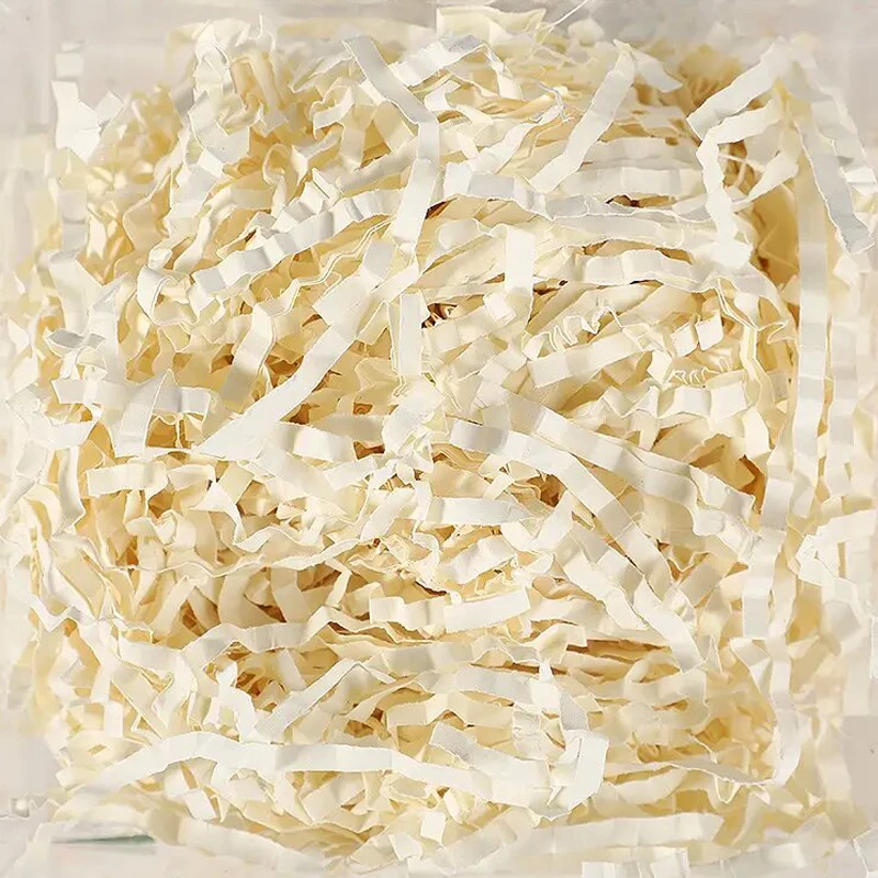 Eco-friendly Recycle Cutting Paper Shredded Filler Paper for Gift Box Filler Filling Color Raffia Paper For Home Decoration