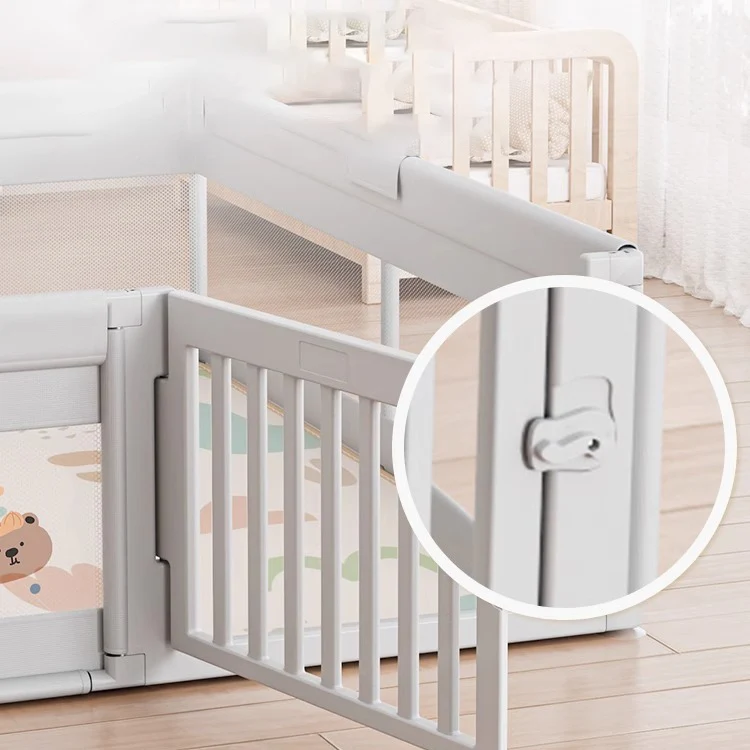 2024 Modern Large Portable Multifunctional New Design Safety Kids Foldable Indoor Play Yard Fence Baby Play Pen