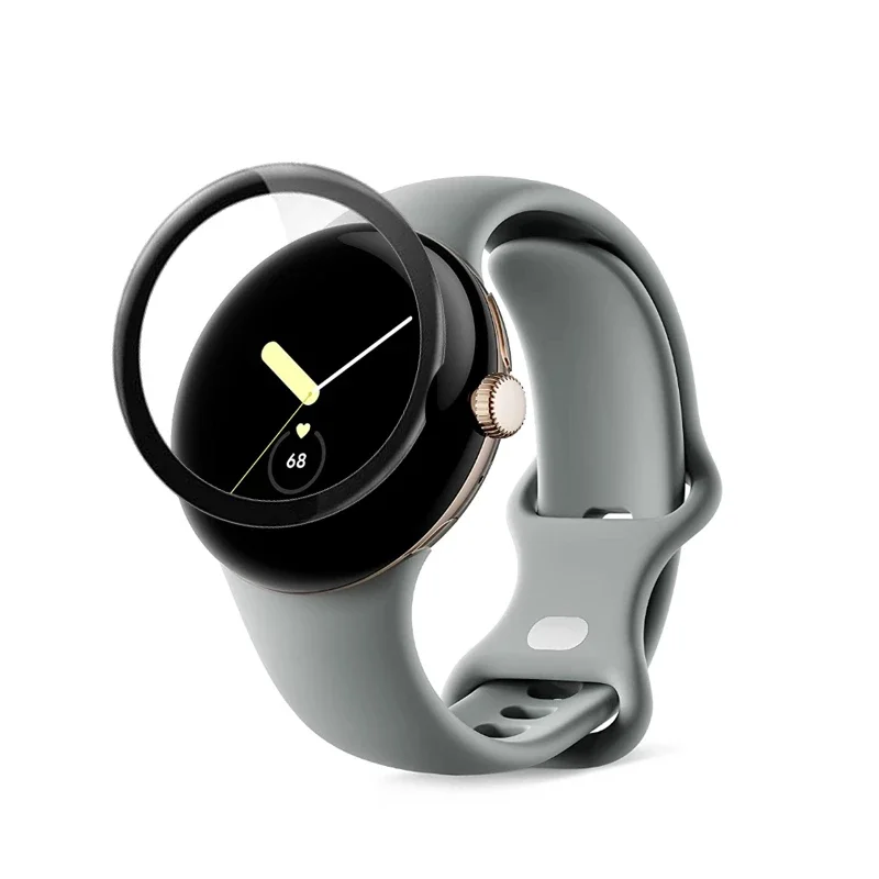 3D Curved Soft Edge Protective Film For Google Pixel Watch Soft TPU Screen Protector Films For Google Pixel Watch Accessories