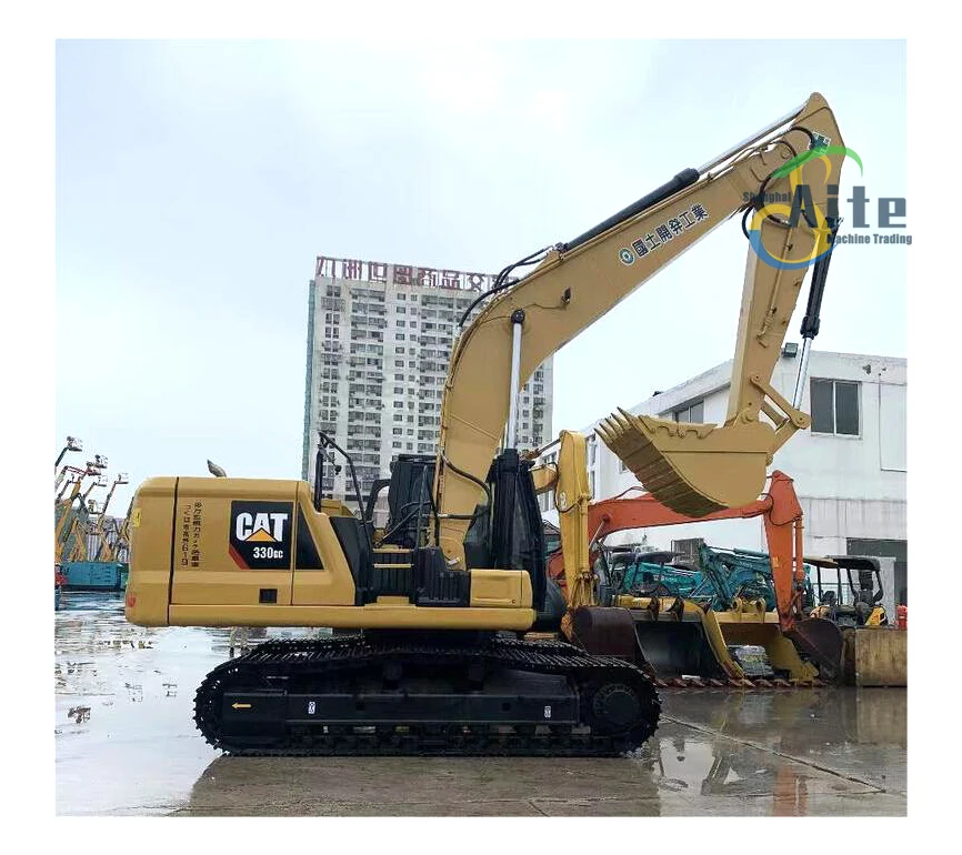 USA original cat 330gc  excavator used Caterpillar Machinery hydraulic excavator CAT 320 330 312D in shanghai