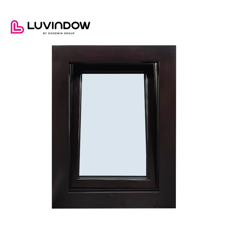 Window Corner simple design Triple Glazed Red Oak Aluminum Clad Wood Windows