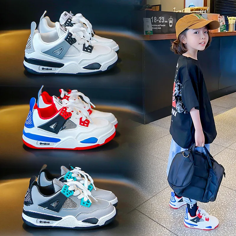 New Wholesale  Spring Autumn Kids Outwear Shoes Casual Sneakers for Boys Girls