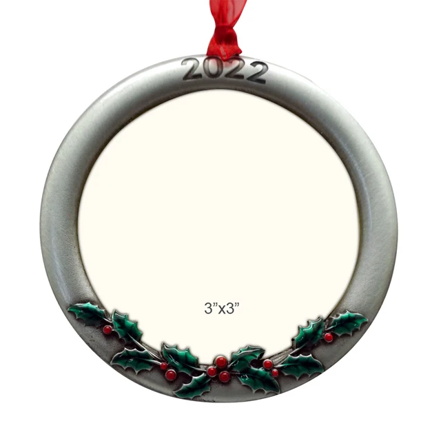 CHRISTMAS TREE DECORATION ORNAMENT HANGING PHOTO FRAME
