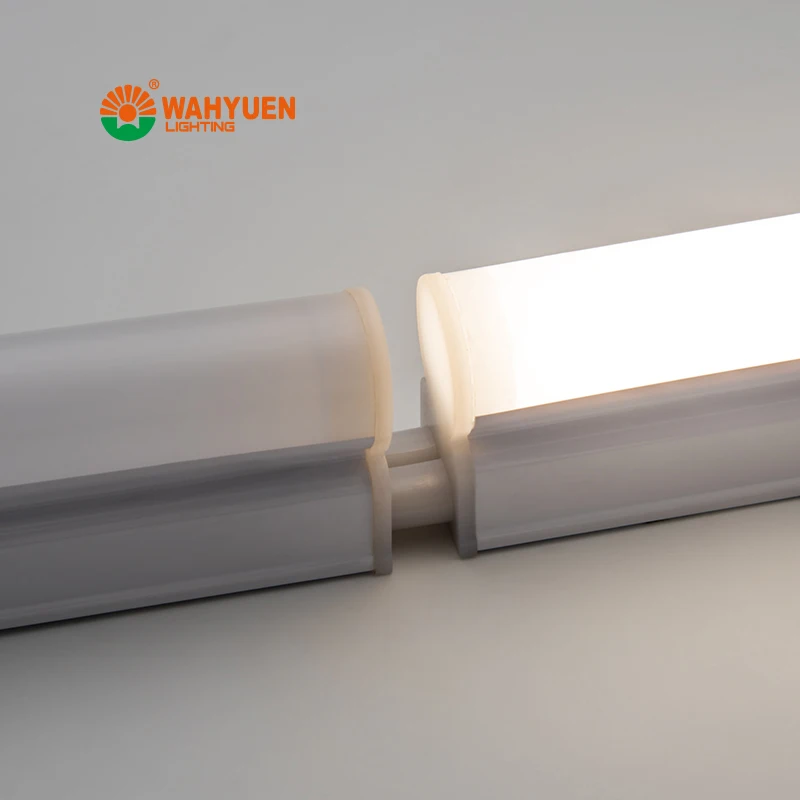 Highly Durable T5 PC Integrated LED Tube Light Seamless Connectors LED Tube Lamp For Supermarket