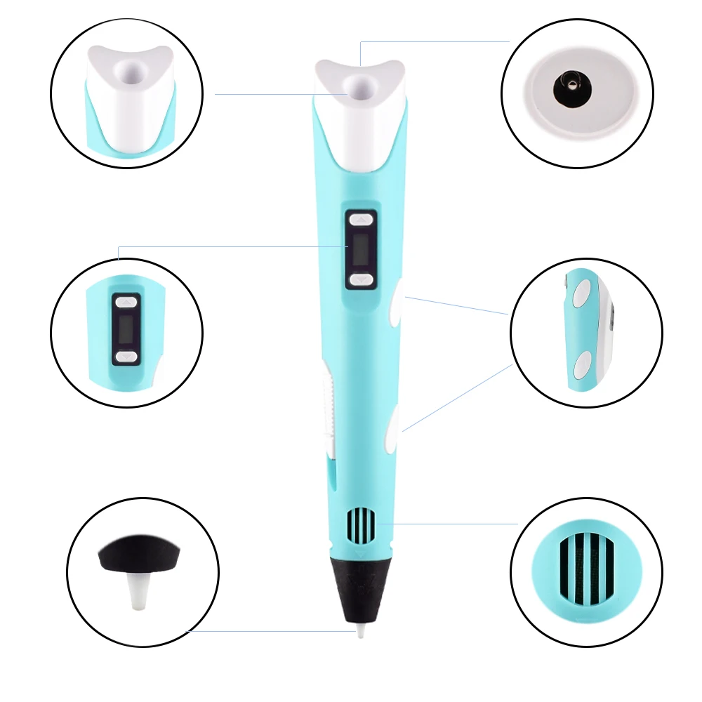 Заводская цена лидер продаж 3D-ручка для рисования карандаш с печатью 1 75 мм подарок на день рождения детей