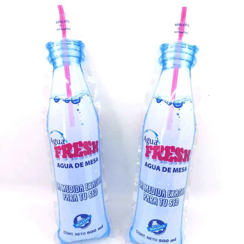 
500ml bottle shaped pure drinking water sachet 
