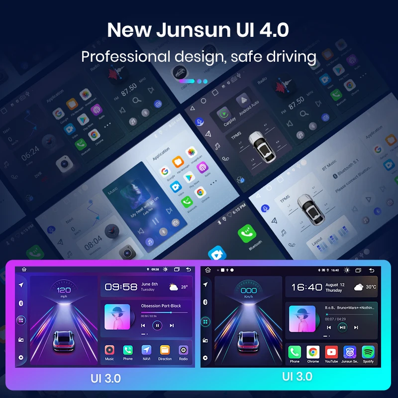 Junsun V1 Wireless CarPlay Car DVD Player for Mazda 3 bk maxx axel 2004-2013 Android Car Radio Multimedia Head Uni Navigation