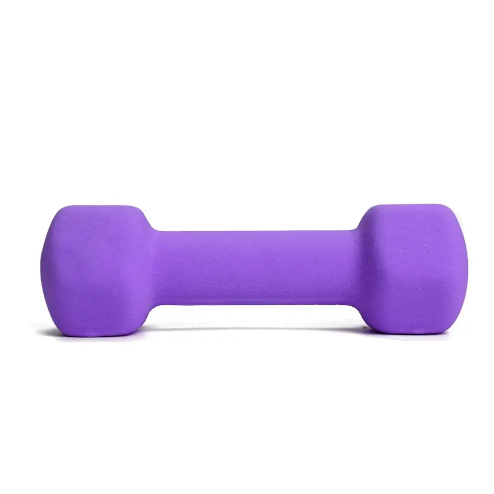 Wholesale Colorful Vinyl Neoprene Coated Weight Lifting Rubber Dumbbell