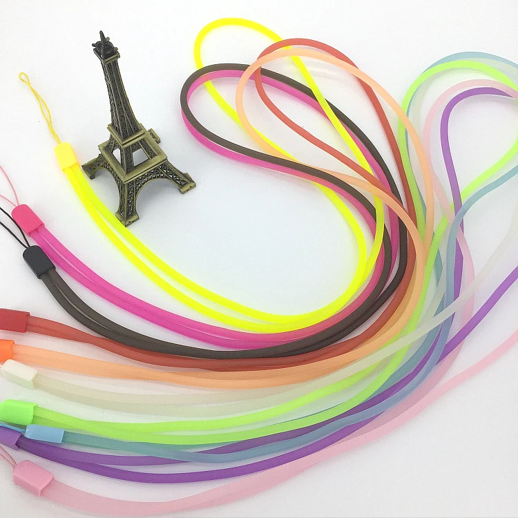 Оптовая продажа, акция, короткий закругленный светящийся неоновый шнурок numiniouse из ПВХ для сотового телефона, держатель для телефона, доступен образец