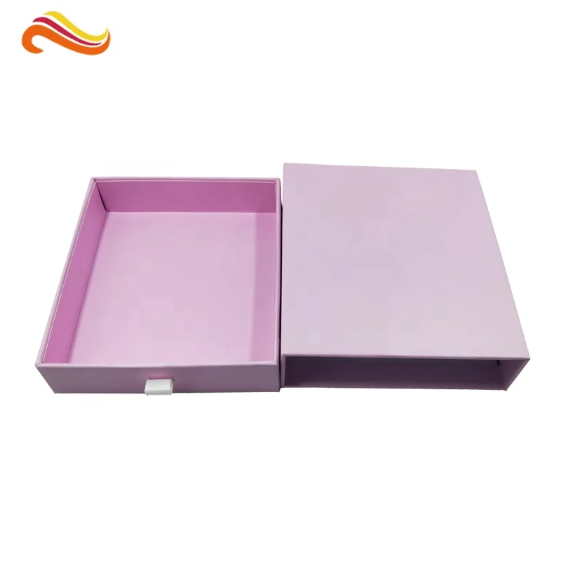 Wholesale Pink Small Paper Empty Custom Drawer Perfume Box Gift Storage Box With Drawer