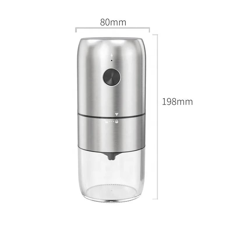 Rechargeable Hot Selling Portable Ceramic Bur USB Electric Coffee Bean Grinders for Home Use Electric Coffee Grinders