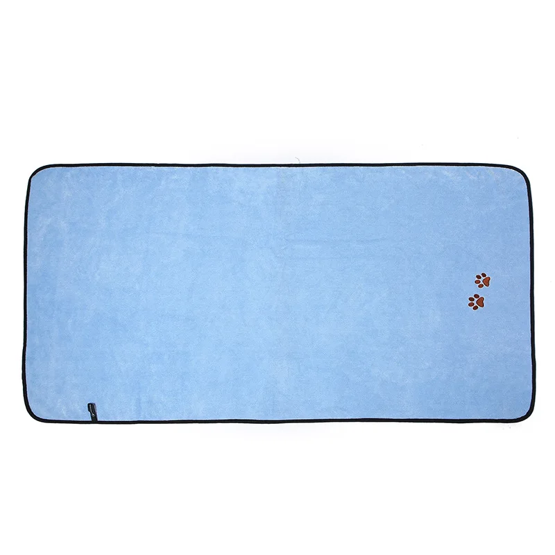 Pets Soft Warm Fleece Paw Embroidery Pet Puppy Dog Cat Blanket Sofa Pet Warm Product Cushion Cover Towel