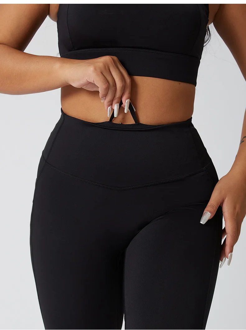 Fall 2024 Leggings Exercise Women Fitness Hip Yoga Pants Wearing Outside Sports Wholesale Custom Logo Women Clothes