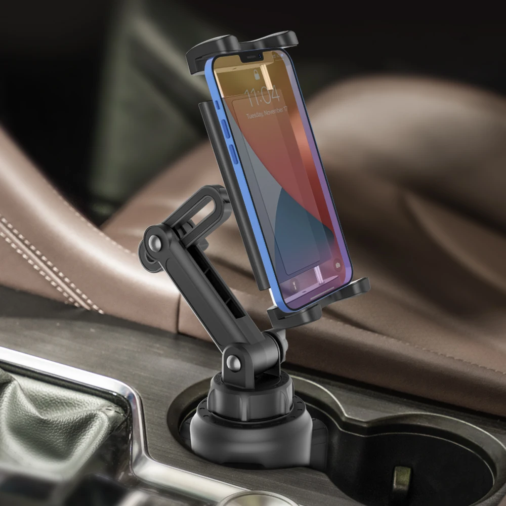 Flexible 360 Rotation Tablet Mount For Car Cup Hole Telescopic  Arm Phone Holder With 4-7 inch Car Cup Mobile Phone Holder