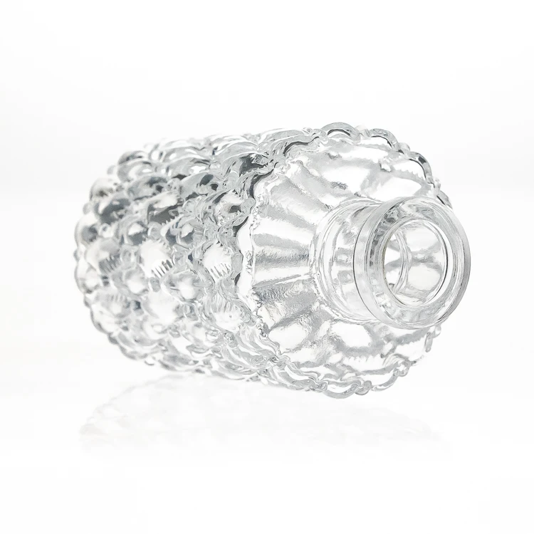 Home Decorative Engraving Crystal Glass Bottles 150ml Reed Diffuser Glass Bottles for Aroma