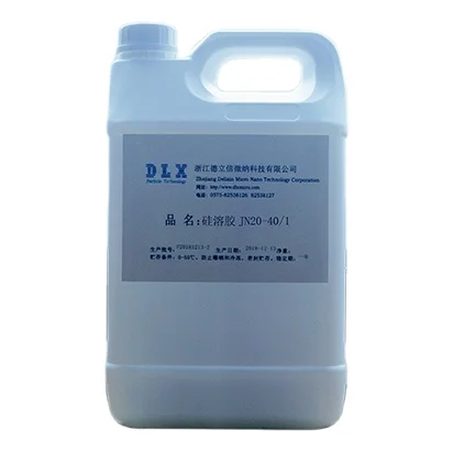 China manufacturing cheap JN20-40/1 colorless transparent high purity sodium silica sol