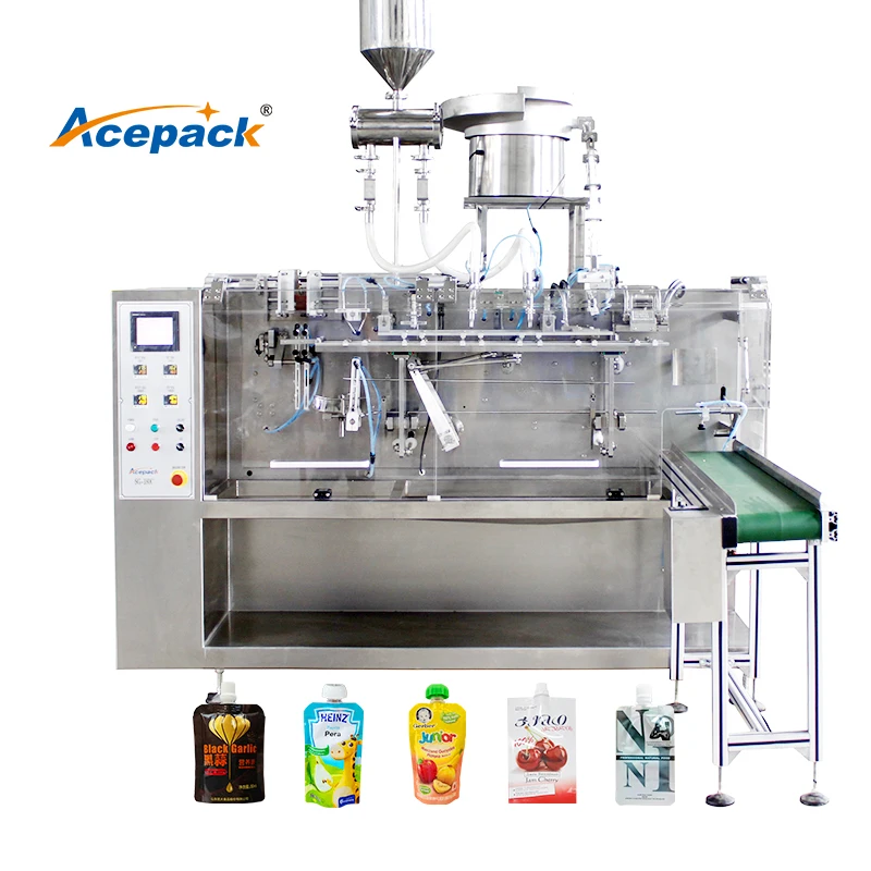 ffs liquid doypack premade zip pouch horizontal packing filling sealing machine doypack equipment