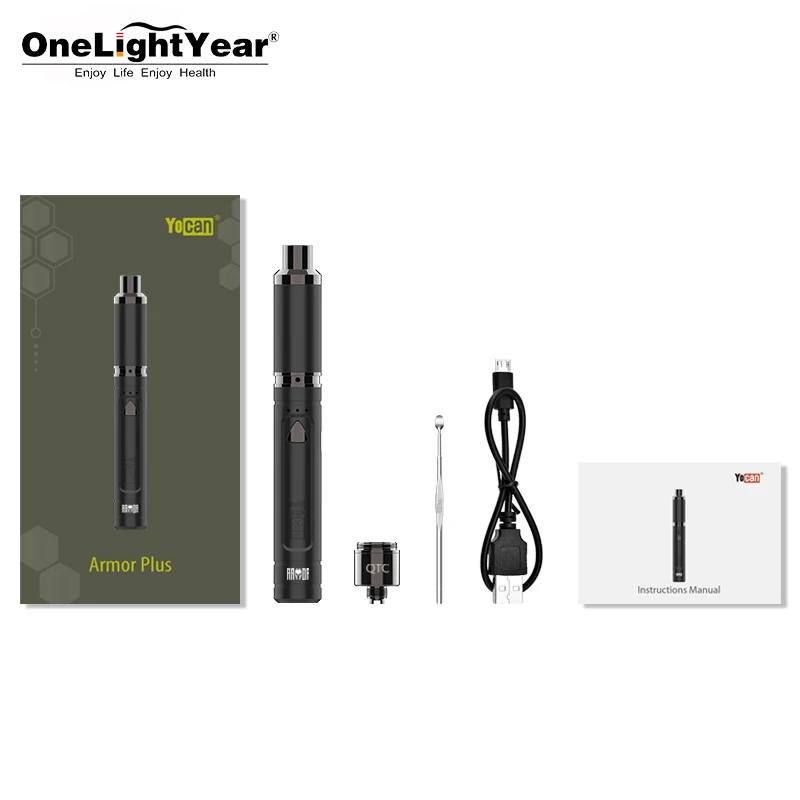  Оригинальный 510 нить батареи воск vape ручка yocan Armor
