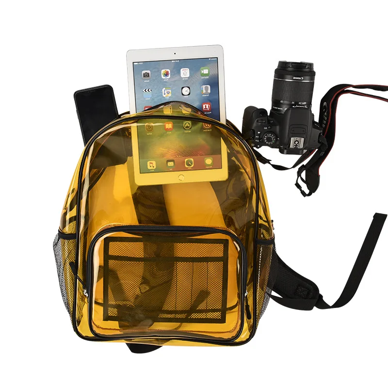 Fashion Custom Logo Transparent Clear Pvc Backpack