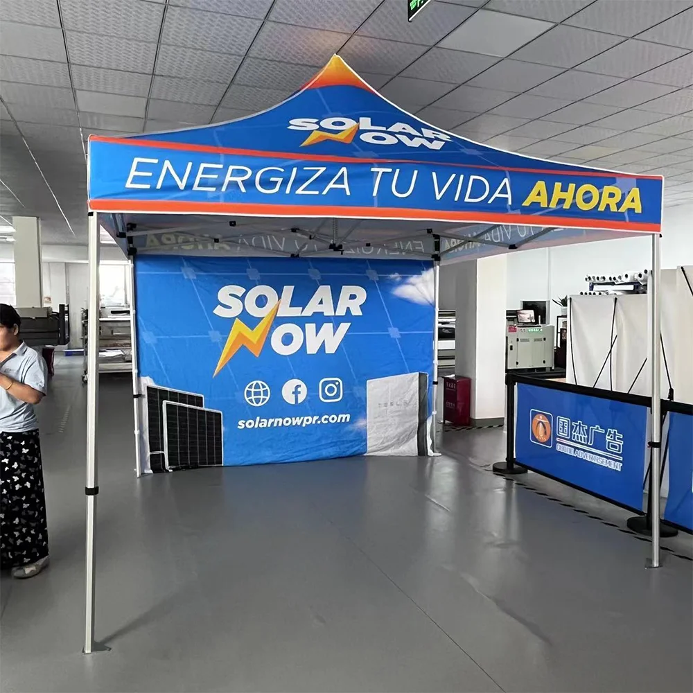 Supplier Custom Designed Vinyl Fabric Hex Frame 50mm/40mm High Quality Marquee for Dealership