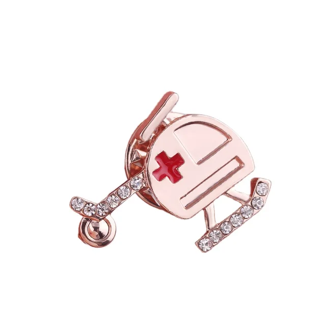 Enamel Pins Supplier Ambulance Helicopter Shaped Badge Brooch Glitter Lapel Pin Manufacturer Hard Soft Custom Enamel Pin