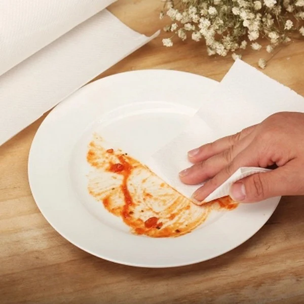 Wall-mounted design hanging tissue/paper towel factory direct price oil absorb Disposable kitchen cleaning tissue Paper