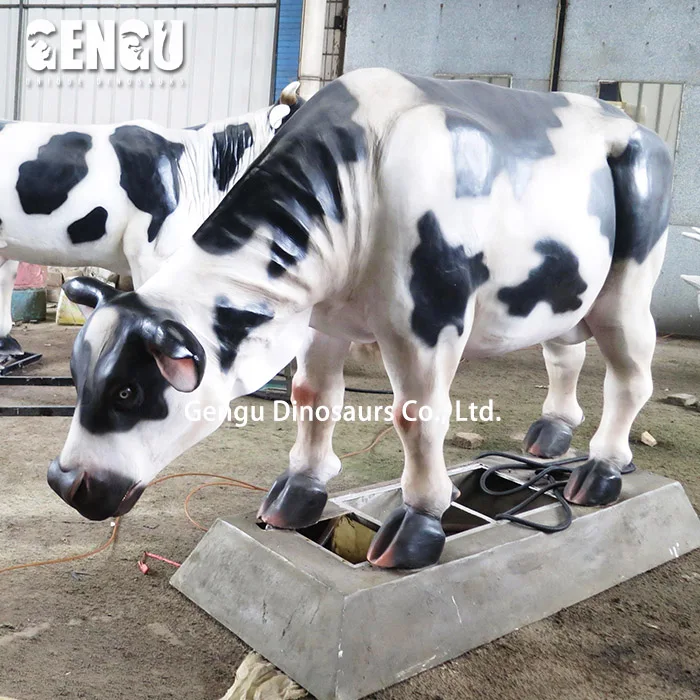 Customized Artificial Fiberglass Life Size Farm Animals Pictures