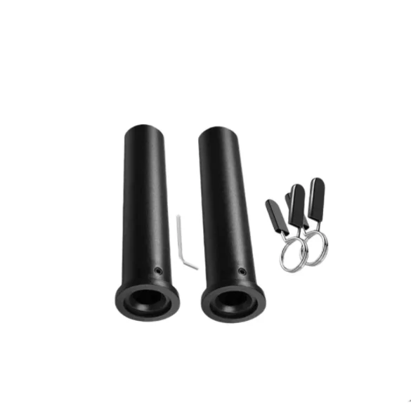 Fitness gym equipment accessories barbell bar sleeve bushing variable diameter end cover with dumbbell weight spring clip