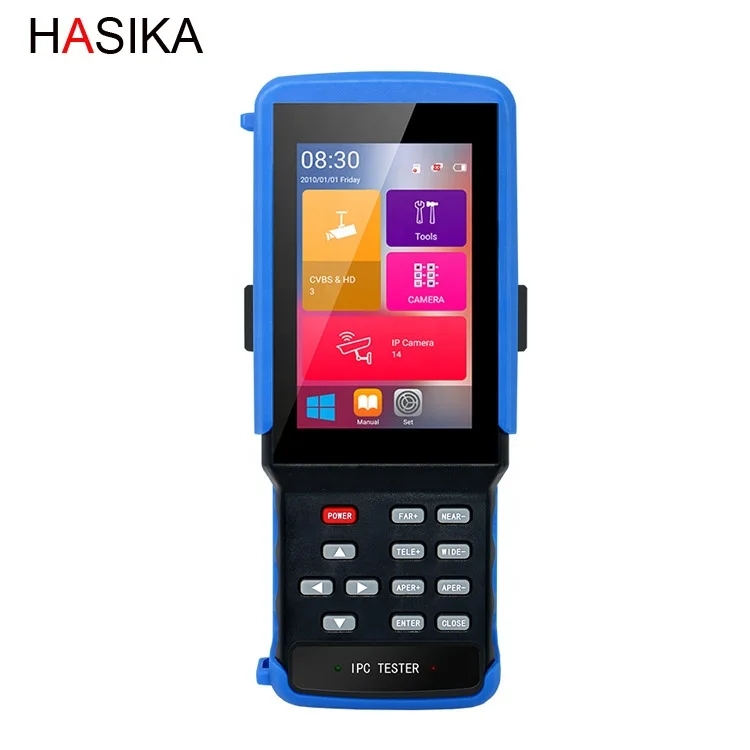Портативный 4-дюймовый сенсорный экран H.265 4K IP + CVBS + TVI + CVI + AHD 5 в 1 тестер камеры видеонаблюдения