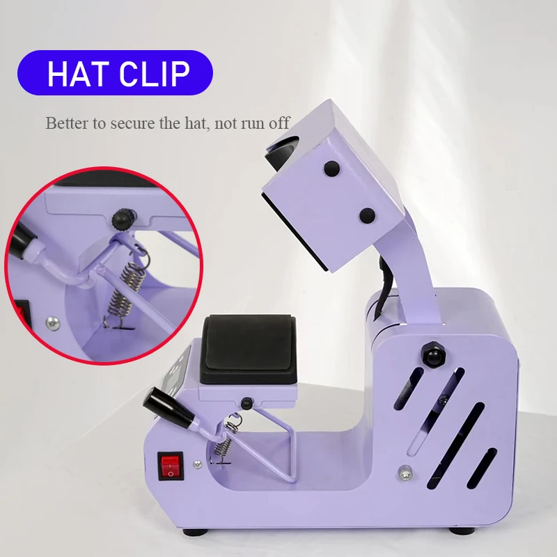 Factory wholesale Heat transfer hat ironing machine Hat Small Digital Heat Transfer Printing Press machine for hat